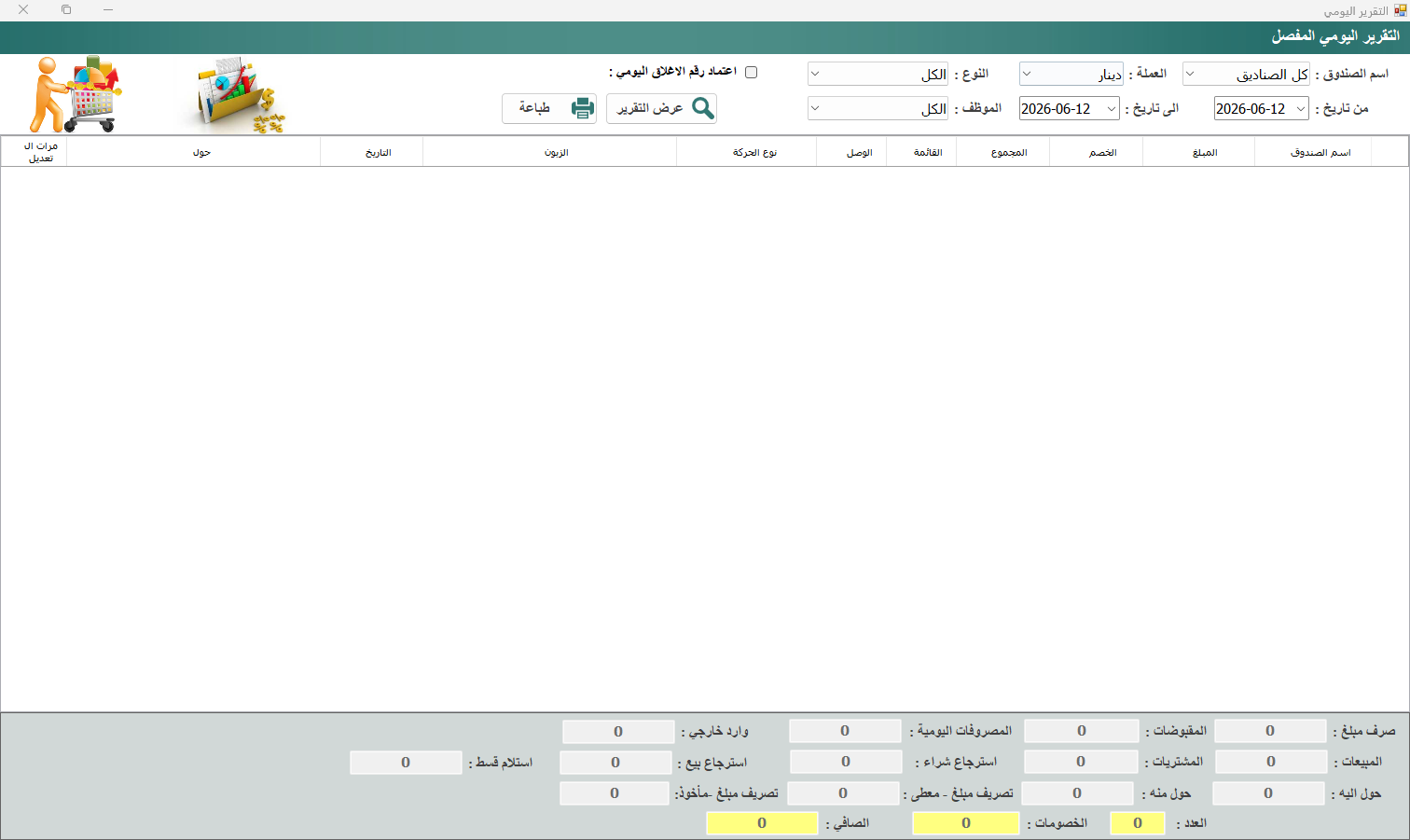 الخزينة والصناديق
